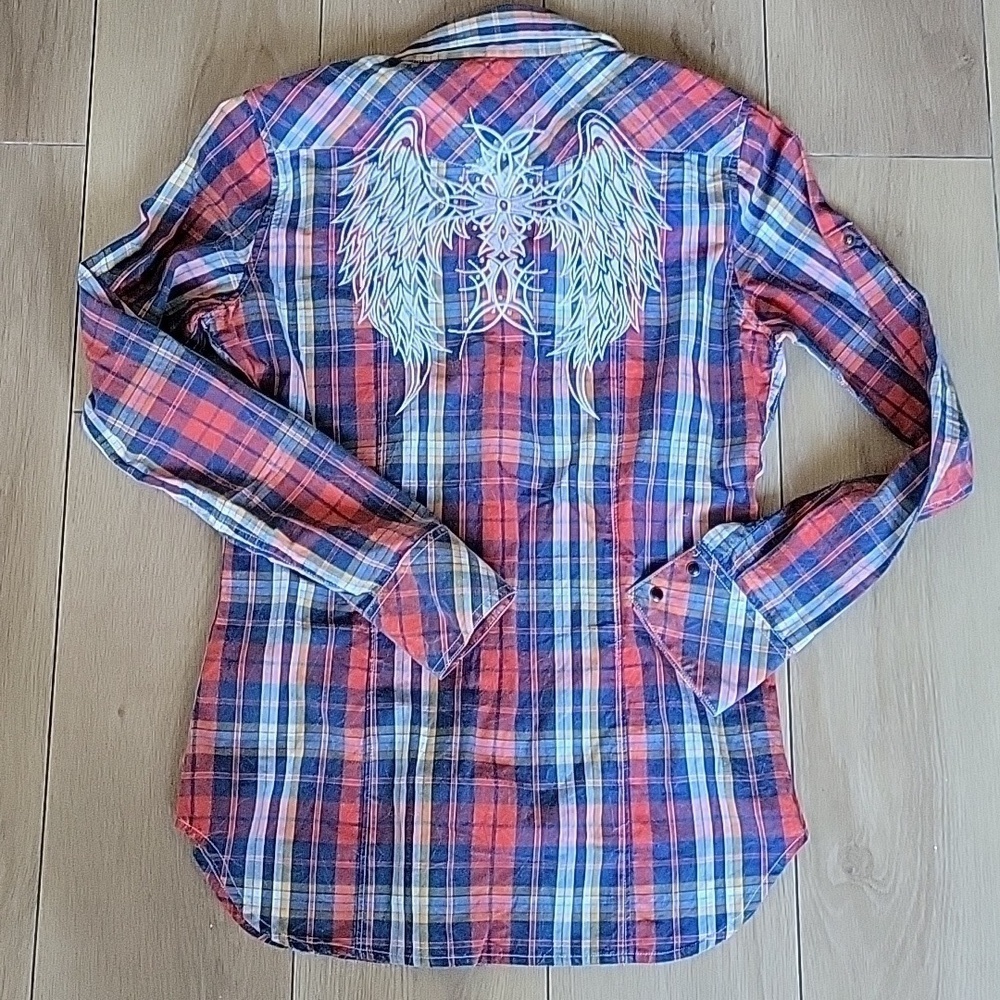 Rock&Roll Cowgirl Button-down Shirt M - Picture 3 of 10
